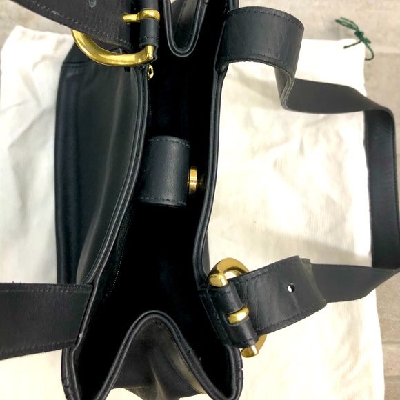 COACH Black Double Strap Shoulder Bag - Picture 9 of 11